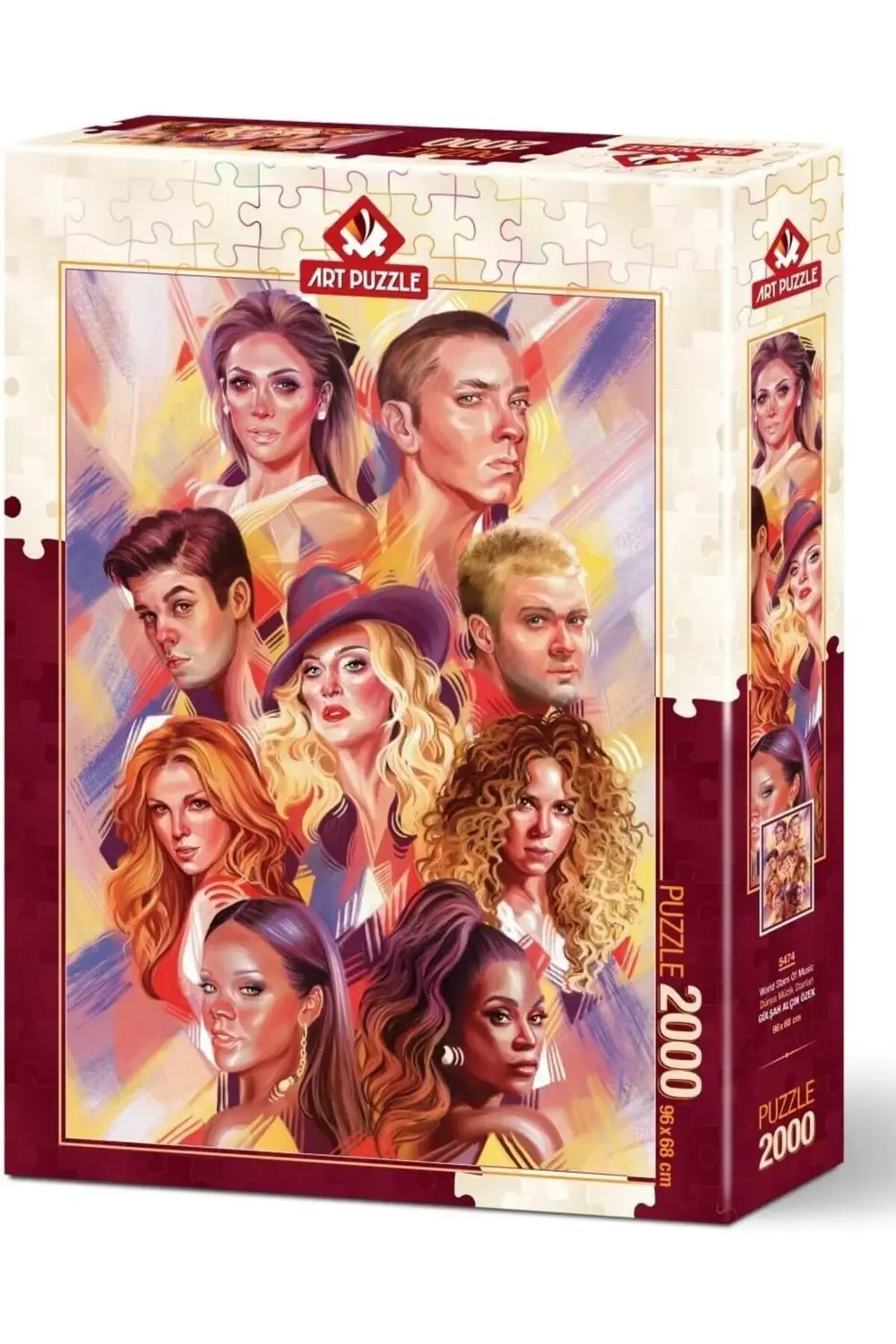 jptrShop Puzzle Dünya Müzik Starları 2000 Parça Puzzle 1111498