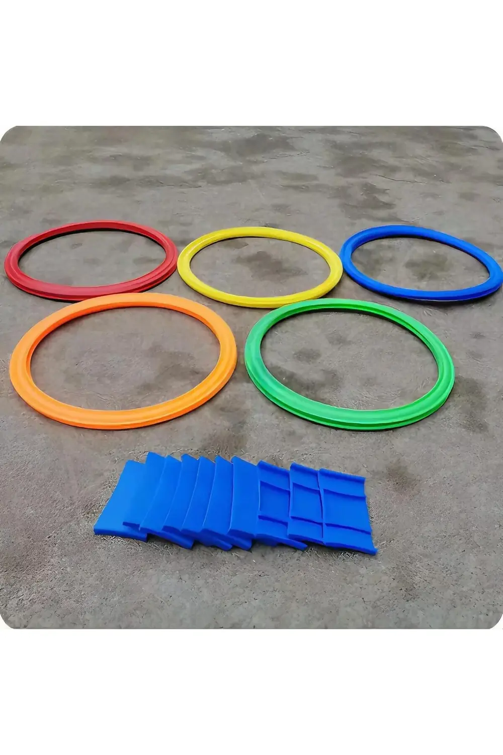 jptrShop Seksek Halka Oyunu Seti 22 Parça - Anaokulu ve Açık Hava