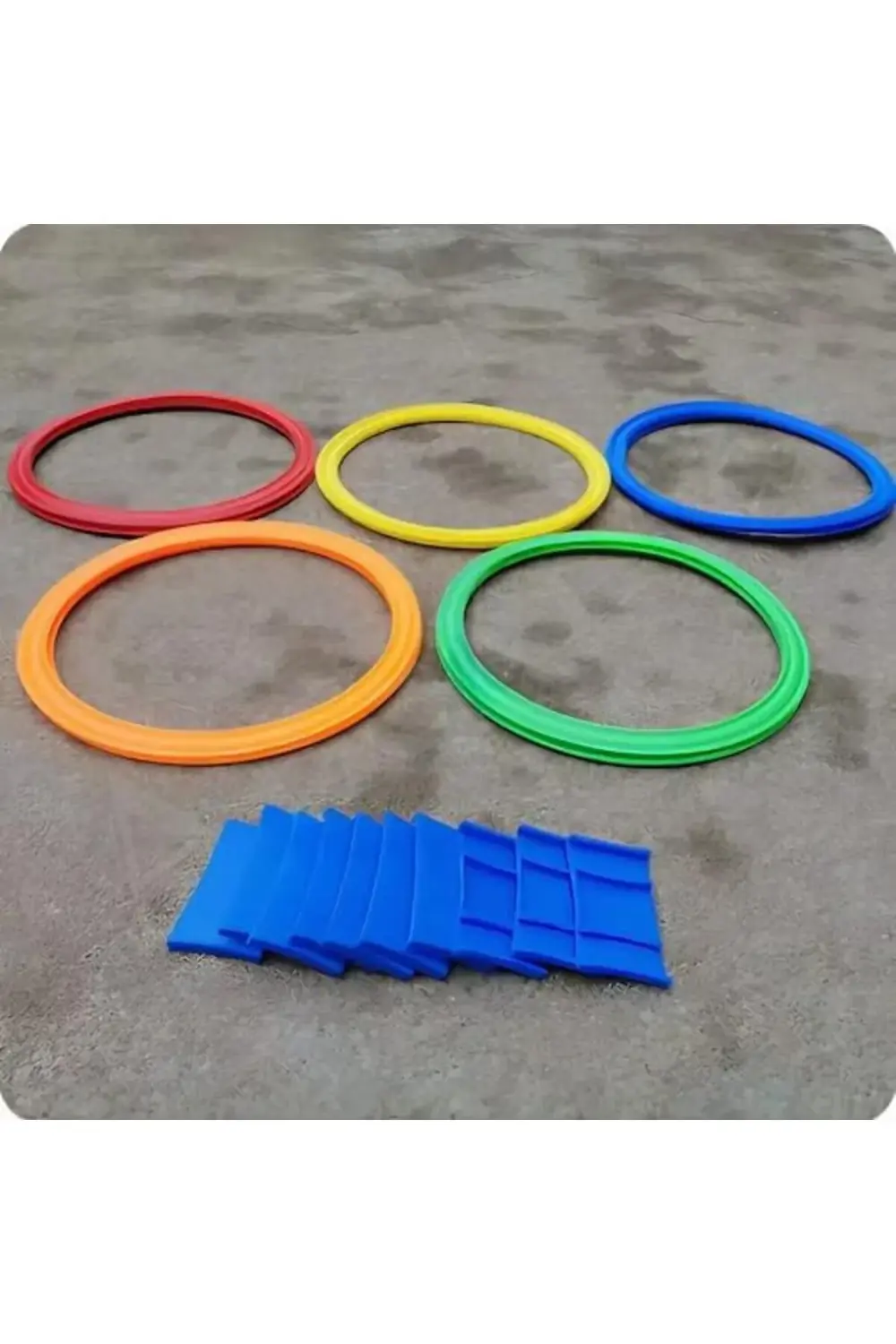 jptrShop Seksek Halka Oyunu Seti 22 Parça - Anaokulu ve Açık Hava