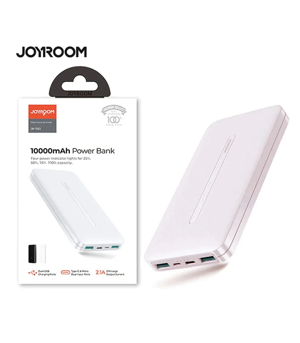 JR-T012 POWERBANK 10000MAH WHITE