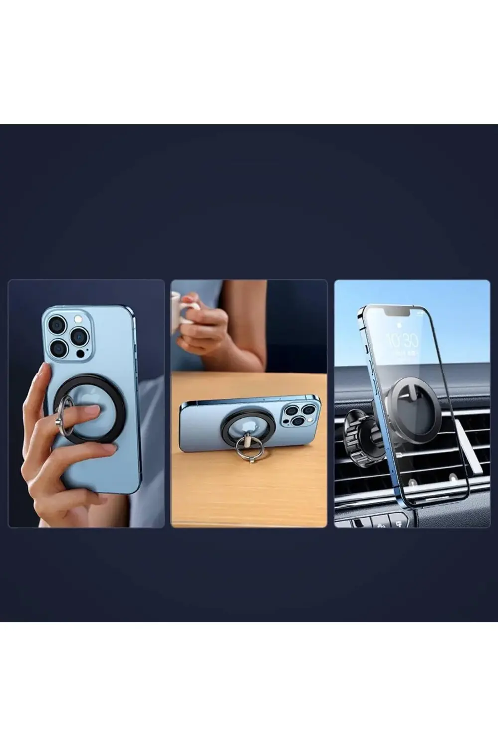 JR-ZS294 Manyetik 3 In 1 Stantlı Araç Tutucu - Stant 395519