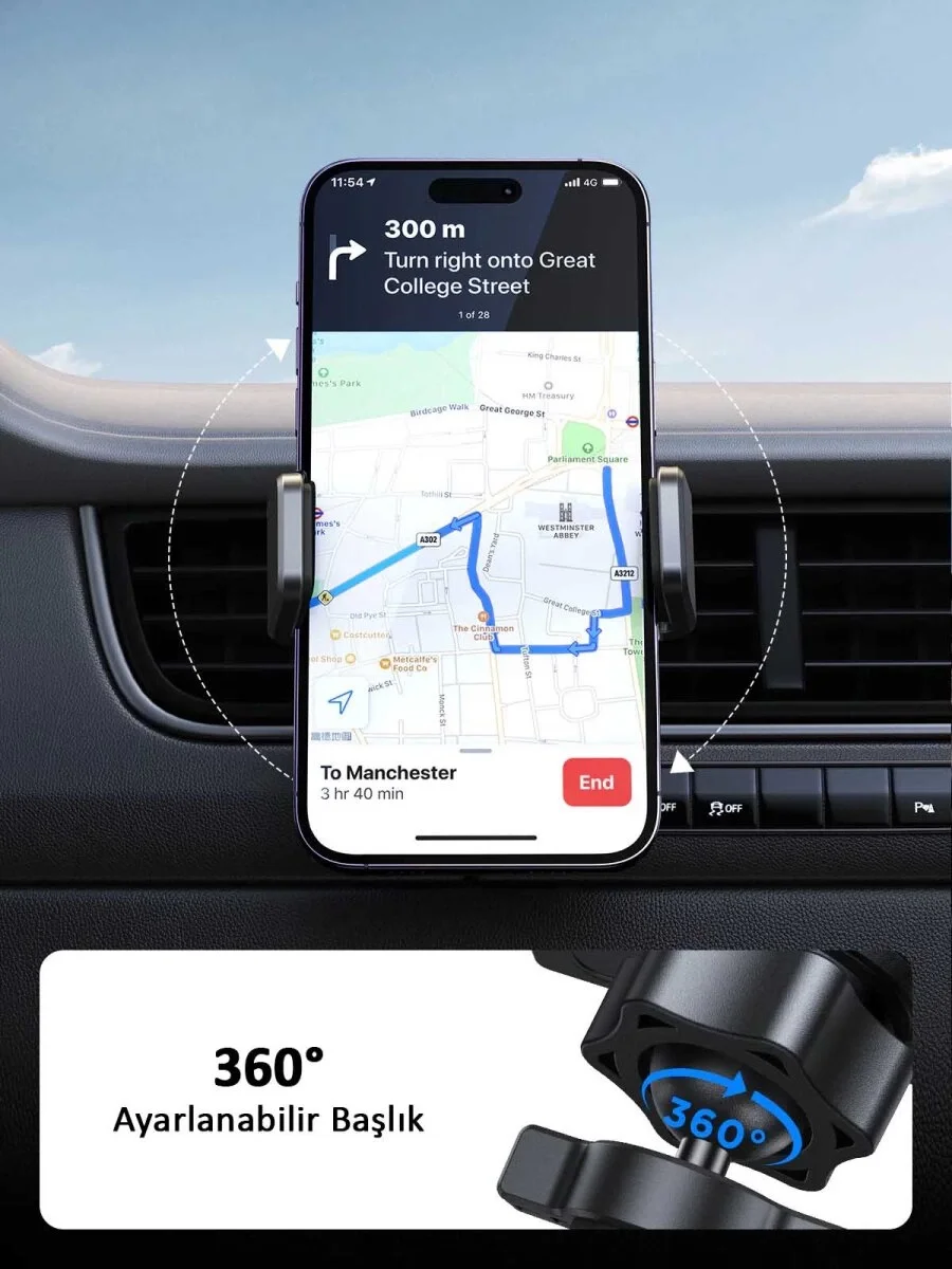 JR-ZS377 CAR PHONE MOUNT (AIR VENT) Fiyatı, Yorumları ve Özellikleri