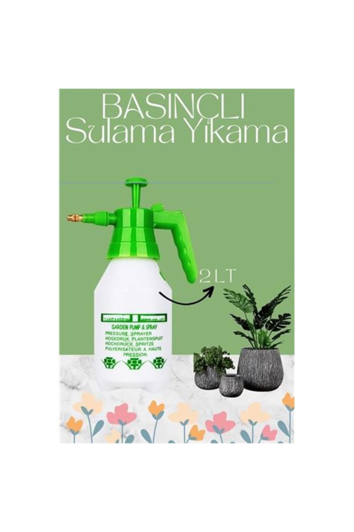 Modacar J.Royal 2 Lt Basınçlı Sulama Yıkama Sprey Şişesi