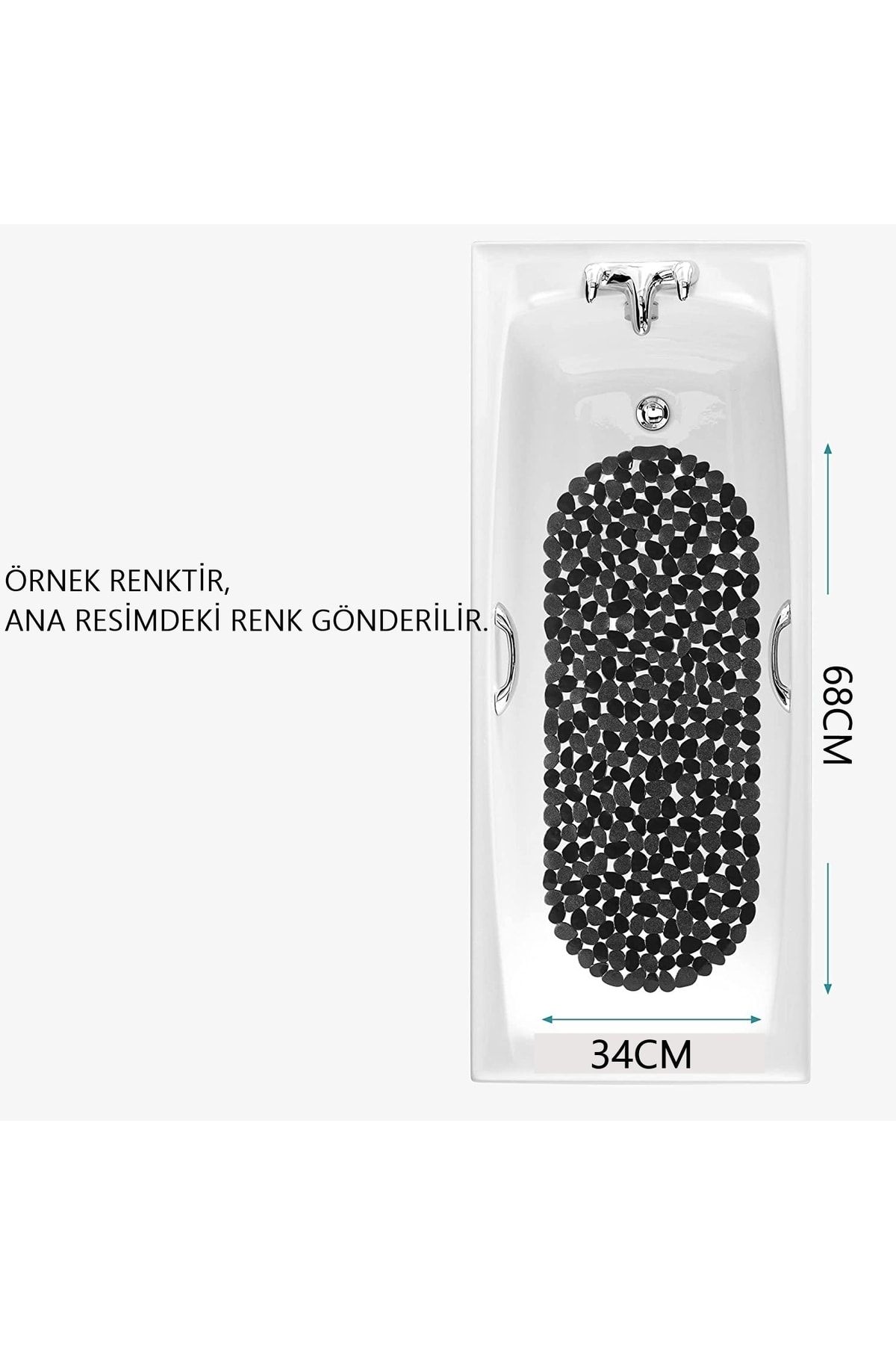 Transformacion J.Stone Design Pudra 33 Vantuzlu Banyo Duş Kaydirmaz Paspas