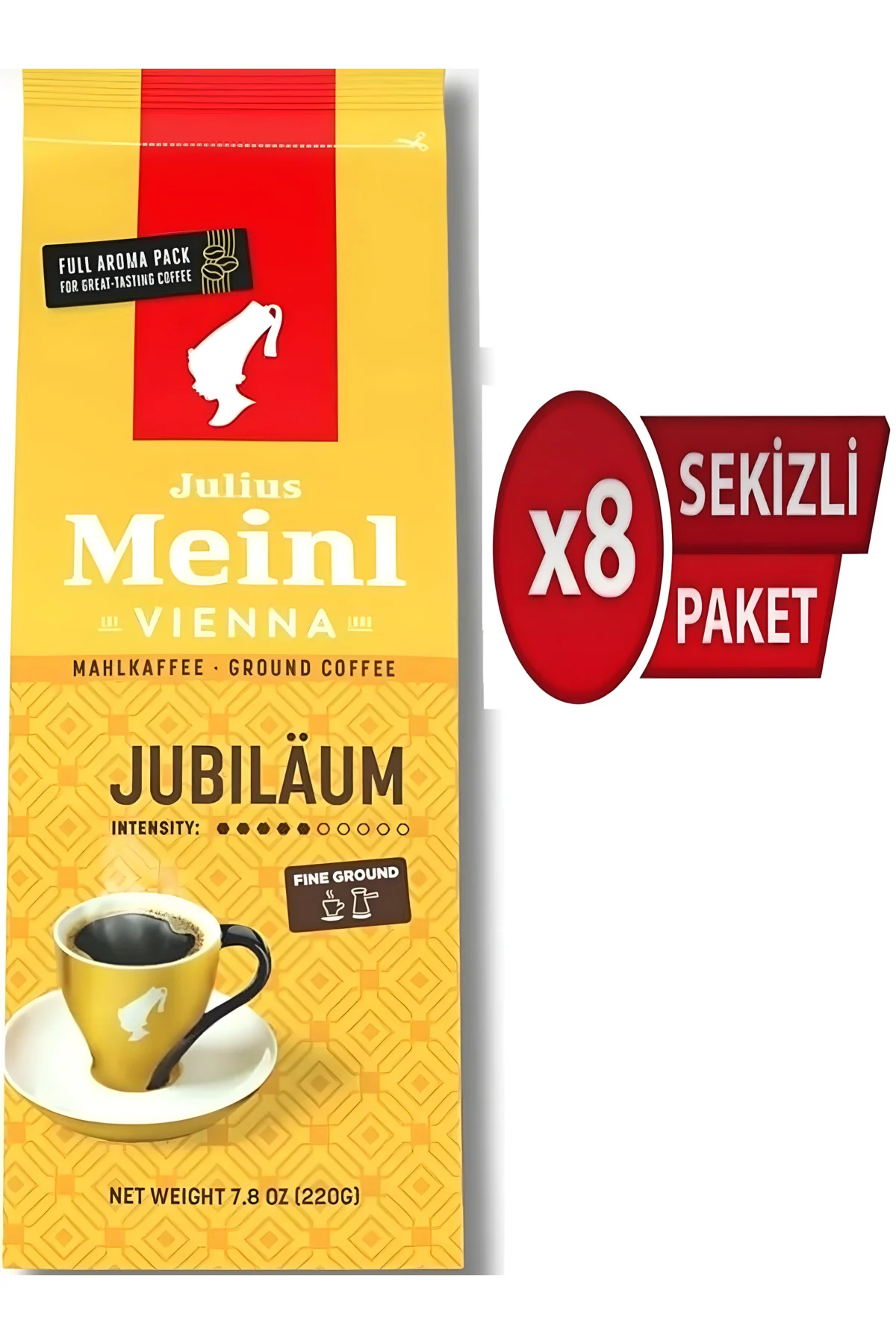 Jubilaum Filtre Kahve 220gr x 8 adet Jubilaum Filtre Kahve 220gr x 8 adet