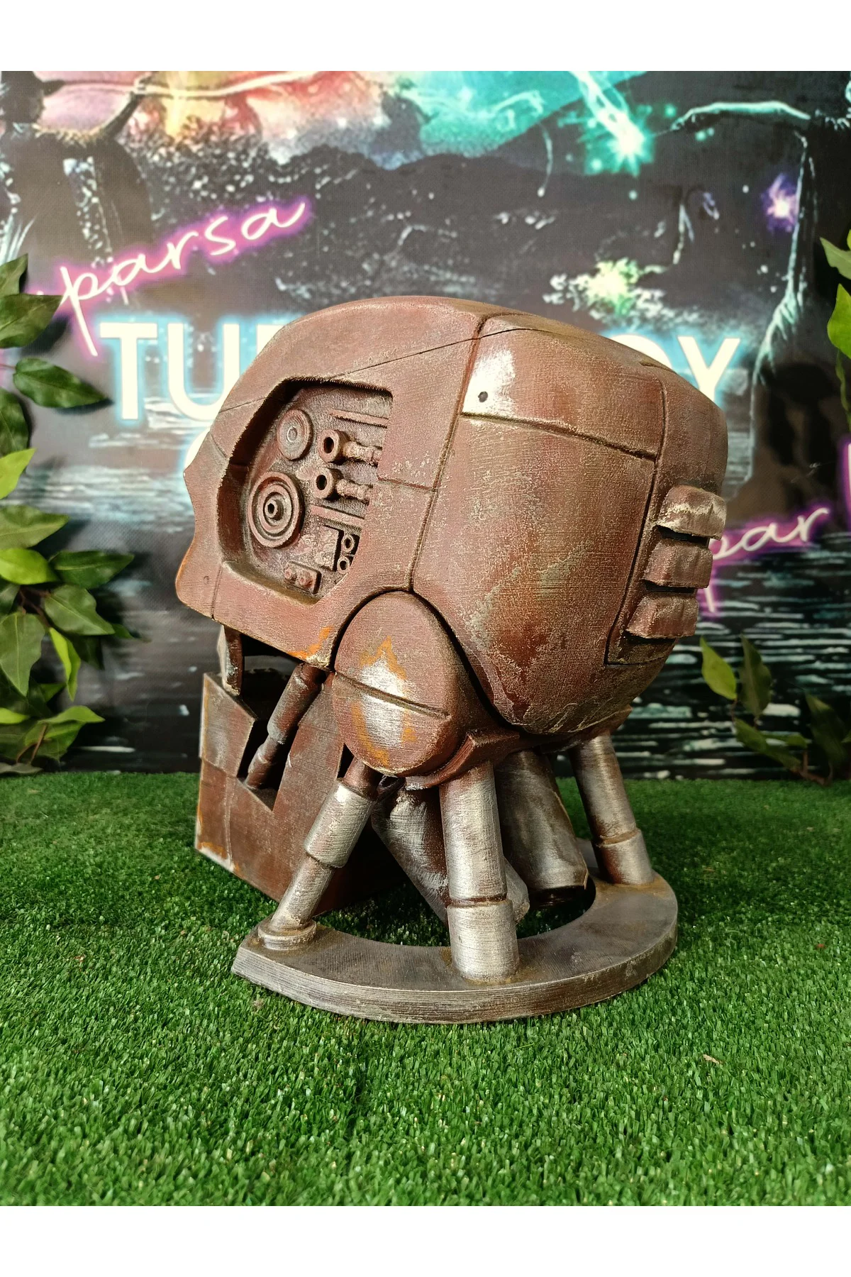 Judge Dredd 1995 ABC Warrior Robot Head Kafa 1/1 Gerçek Pas Efektli (Gerçek Boy)