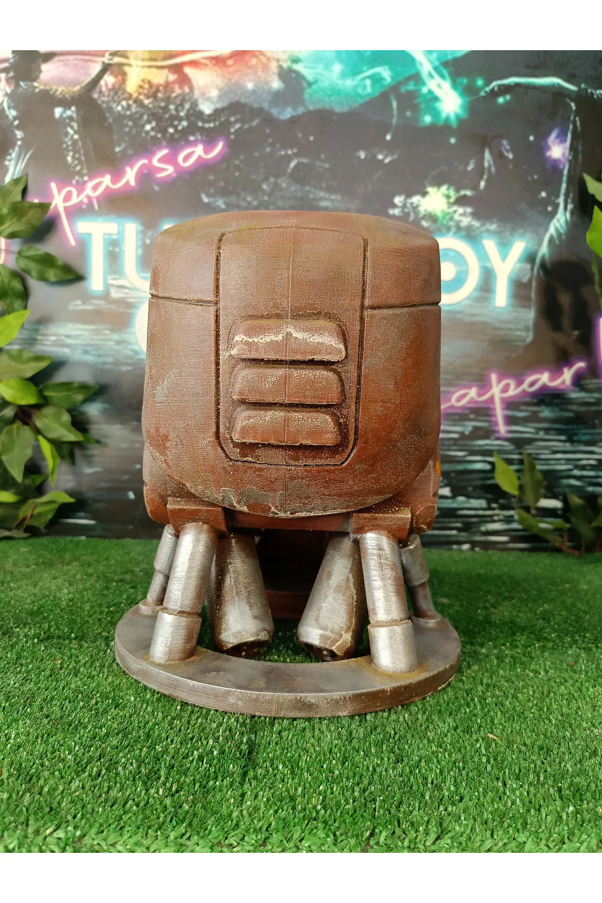 Judge Dredd 1995 ABC Warrior Robot Head Kafa 1/1 Gerçek Pas Efektli (Gerçek Boy)
