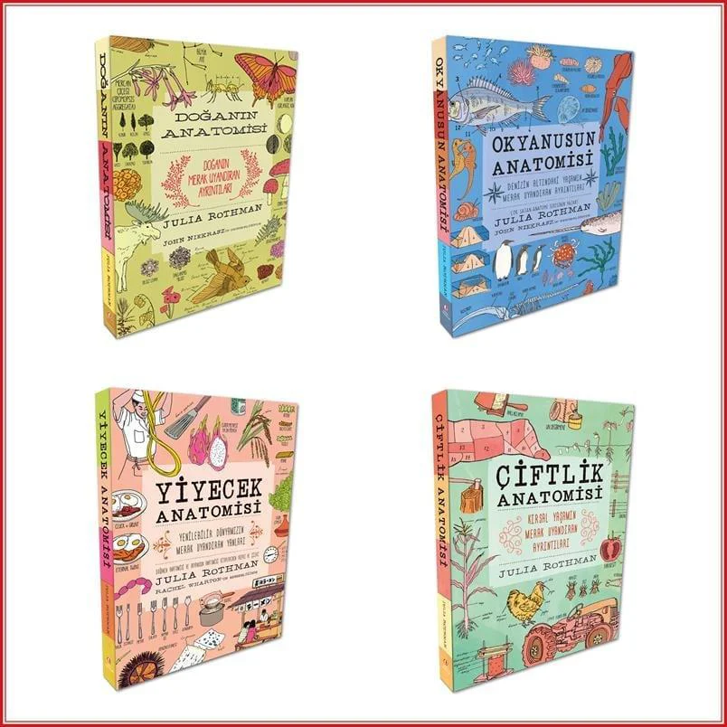 Julia Rothman Anatomi Kitapları Seti (4 kitap) Julia Rothman Anatomi Kitapları Seti (4 kitap)