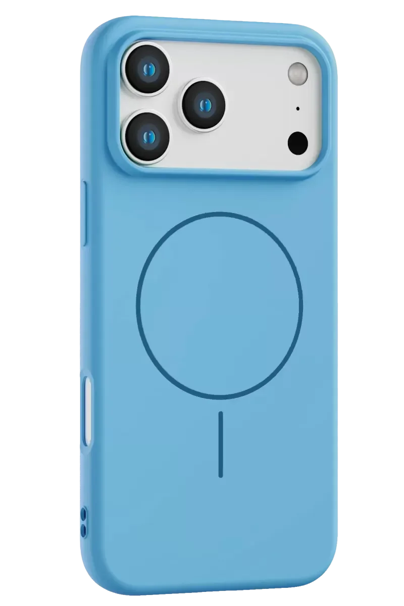 Jully MagSafe iPhone 17 Pro Max ile Uyumlu Mavi Kılıf - Şık ve Dayanıklı Koruma