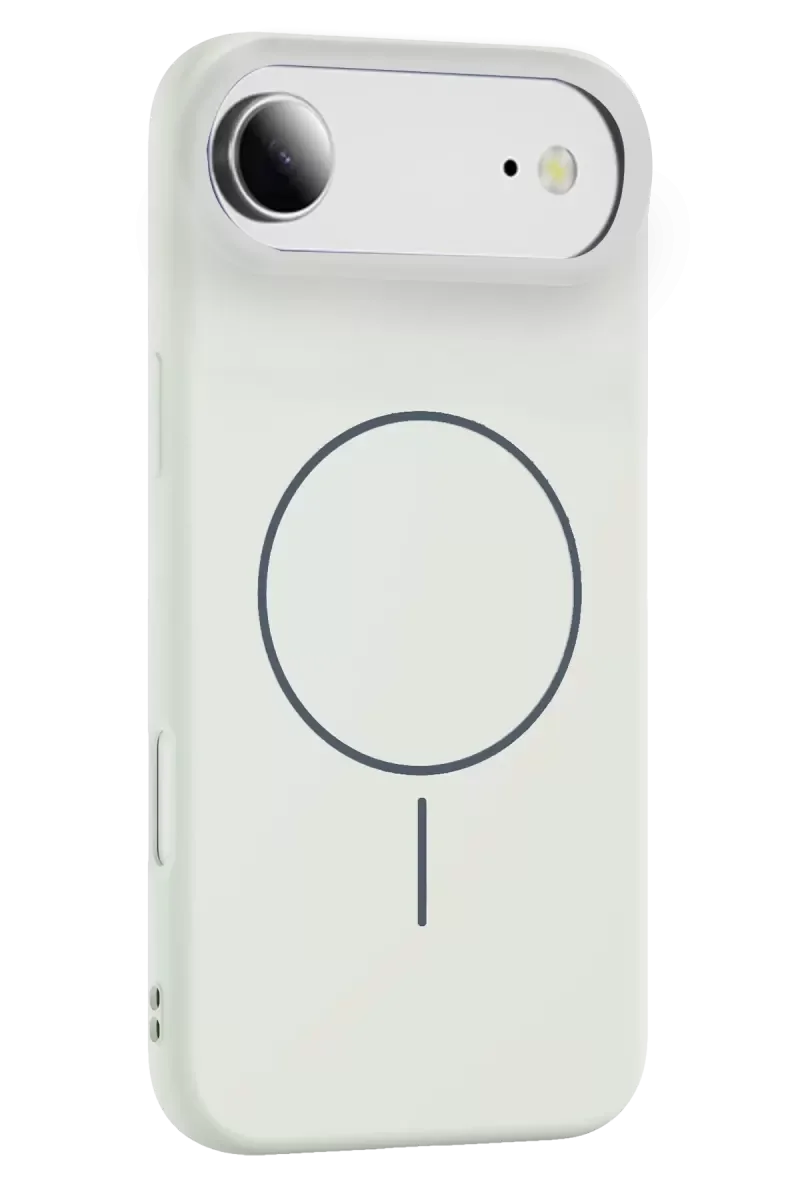 Jully MagSafe iPhone 17 Air ile Uyumlu Şık Kılıf - Beyaz
