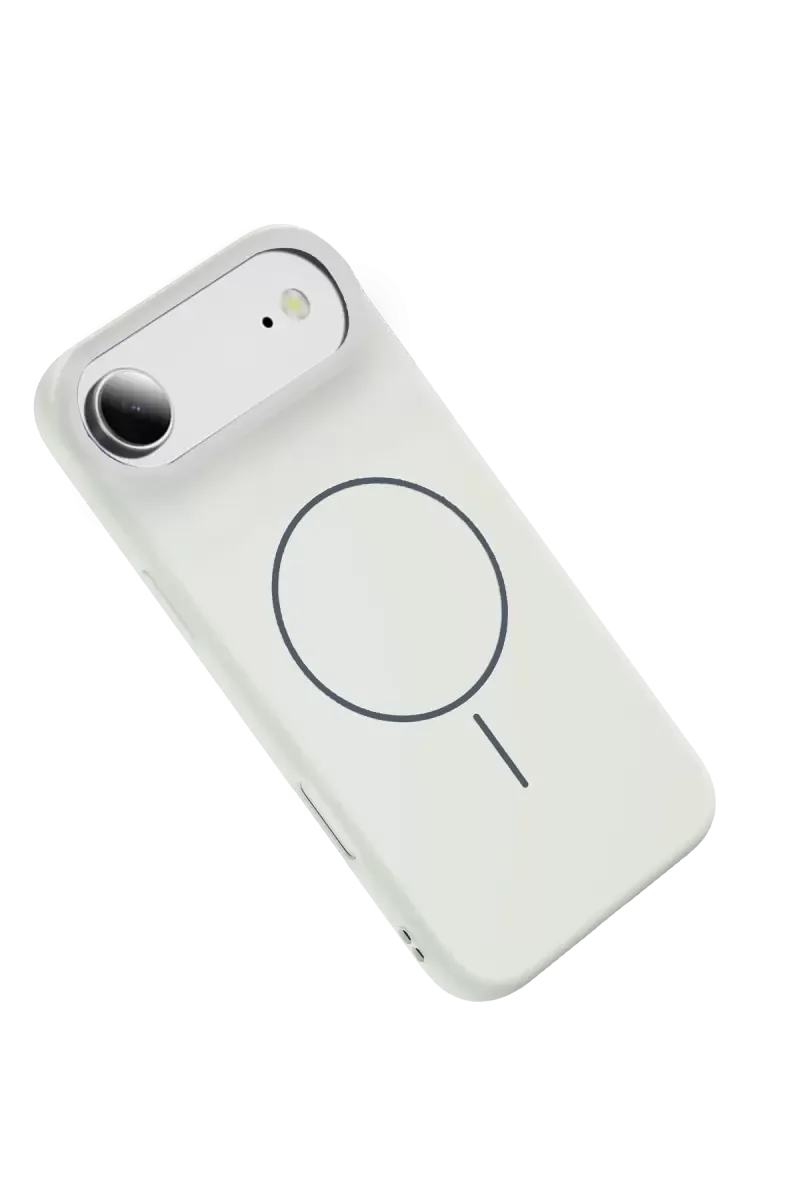 Jully MagSafe iPhone 17 Air ile Uyumlu Şık Kılıf - Beyaz