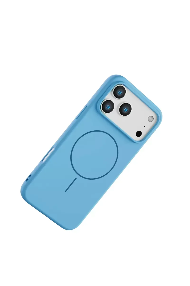 Jully MagSafe iPhone 17 Pro Max ile Uyumlu Mavi Kılıf - Şık ve Dayanıklı Koruma