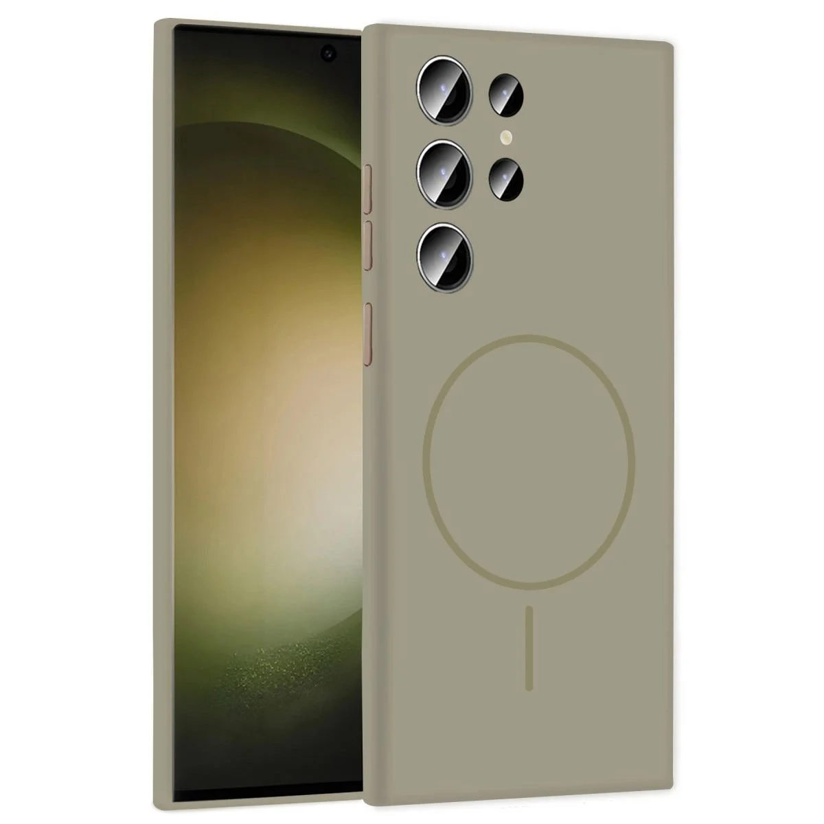Jully MagSafe Kılıf Samsung Galaxy S24 Ultra ile Uyumlu - Çöl Titanyum Jully MagSafe Kılıf Samsung Galaxy S24 Ultra ile Uyumlu - Çöl Titanyum