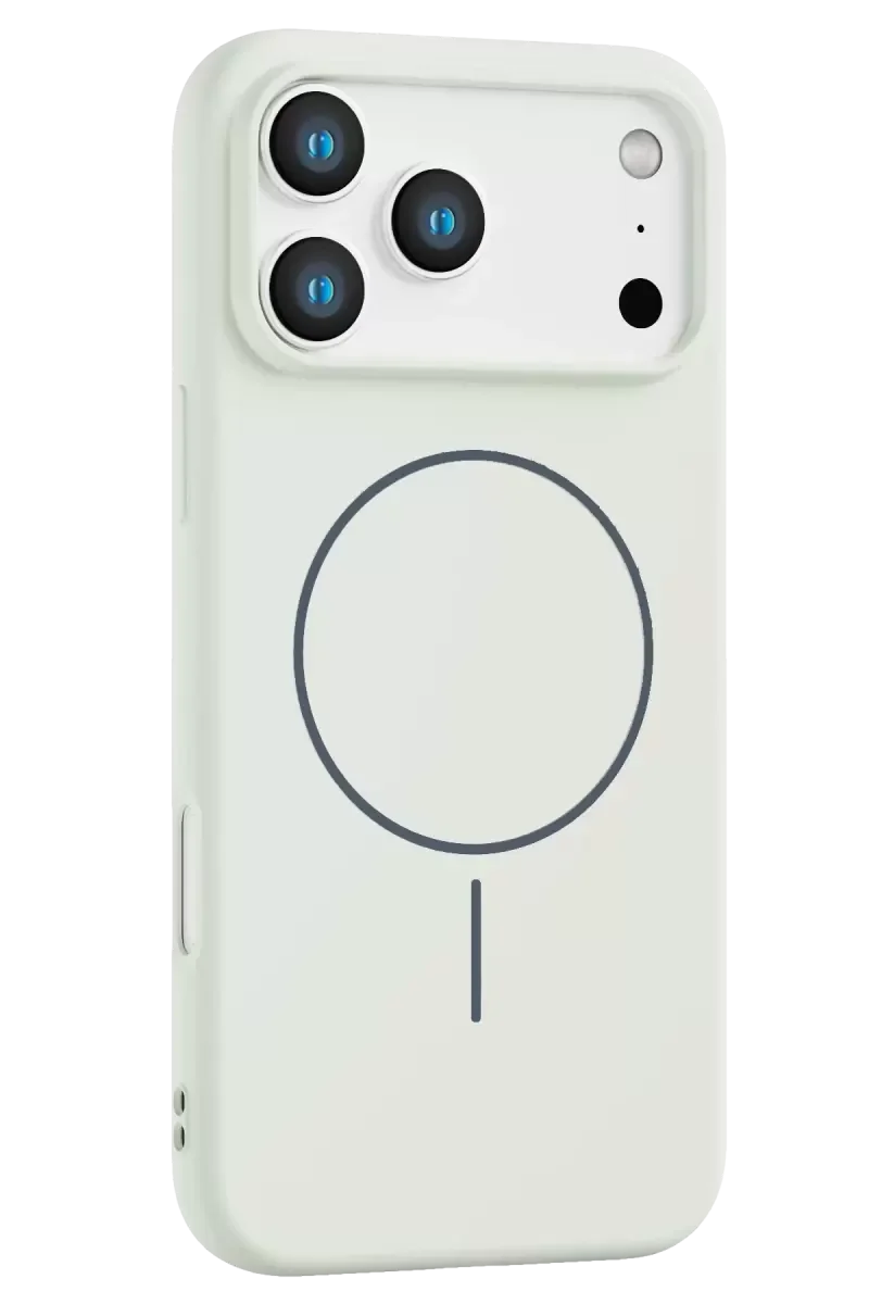 Jully MagSafe Kılıf iPhone 17 Pro Max ile Uyumlu - Beyaz Manyetik Şarj Destekli Koruyucu Kapak