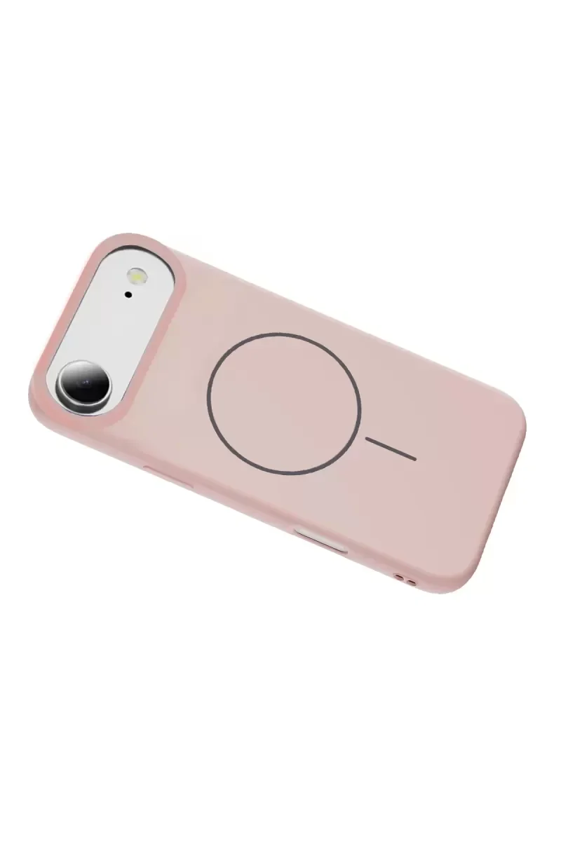 Jully MagSafe Kılıf iPhone 17 Air ile Uyumlu - Pudra Renk Şık ve Dayanıklı Koruyucu Kapak