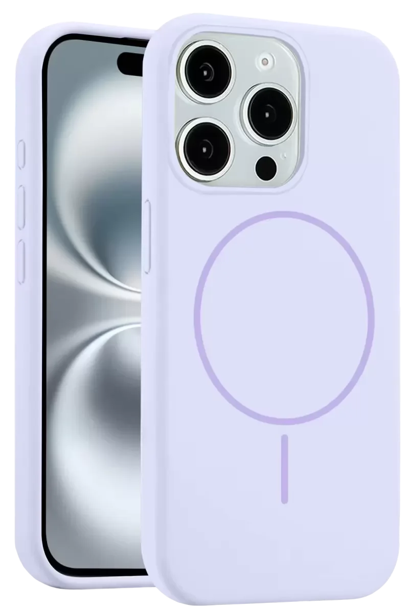 Jully MagSafe Kılıf iPhone 14 Pro Max ile Uyumlu – Lila, Şık Koruma