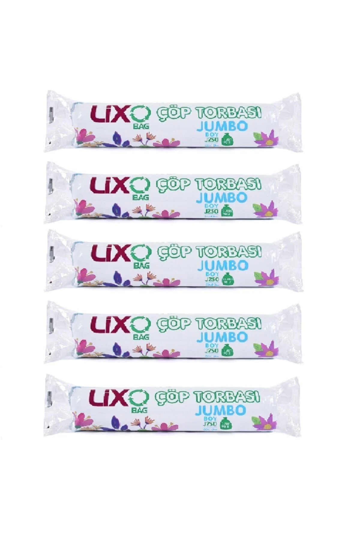 Jumbo Boy 90 Lt Çöp Poşeti 5 Paket 50 Adet 80*110 Cm