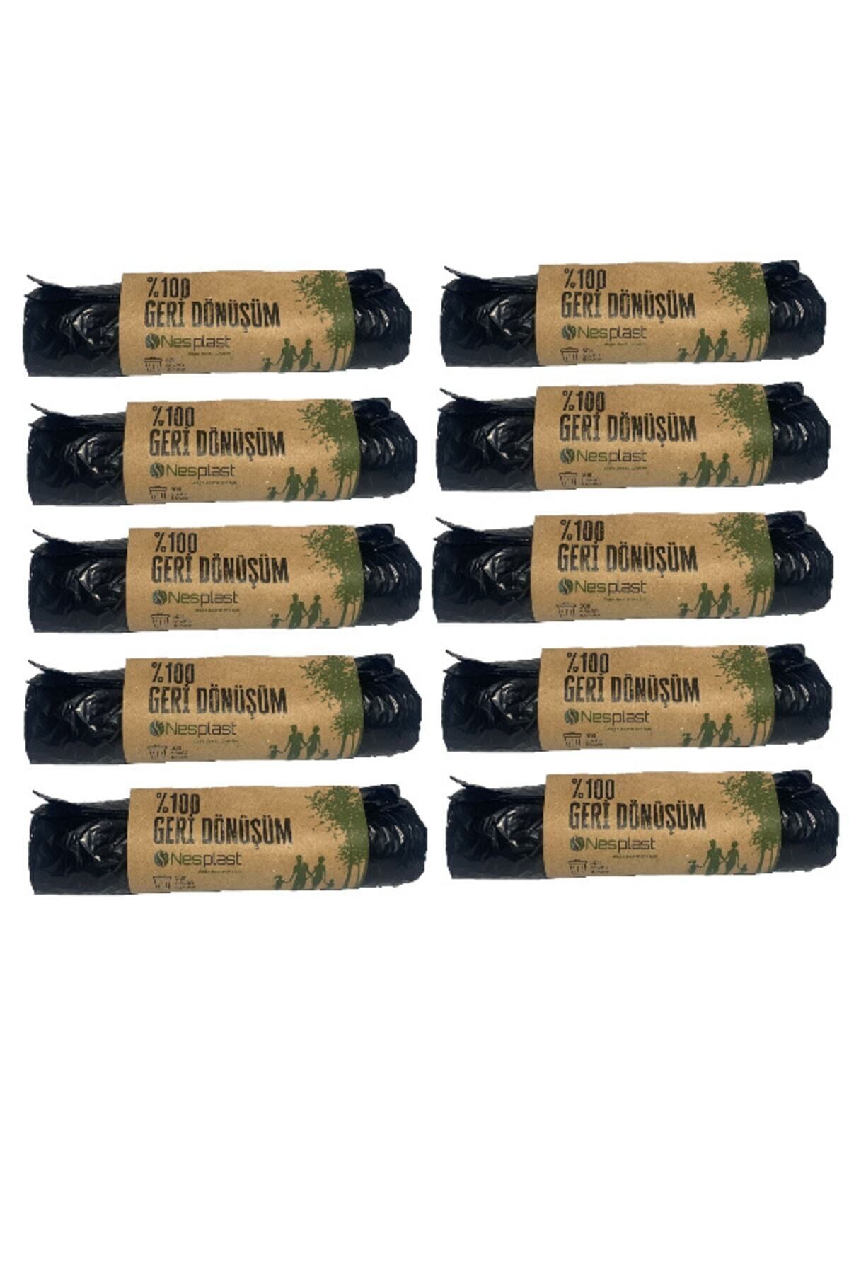 Ekoçev Jumbo Boy Cop Posetı 80X110 Cm (100Ad) Sıyah Dayanıklı Esnek