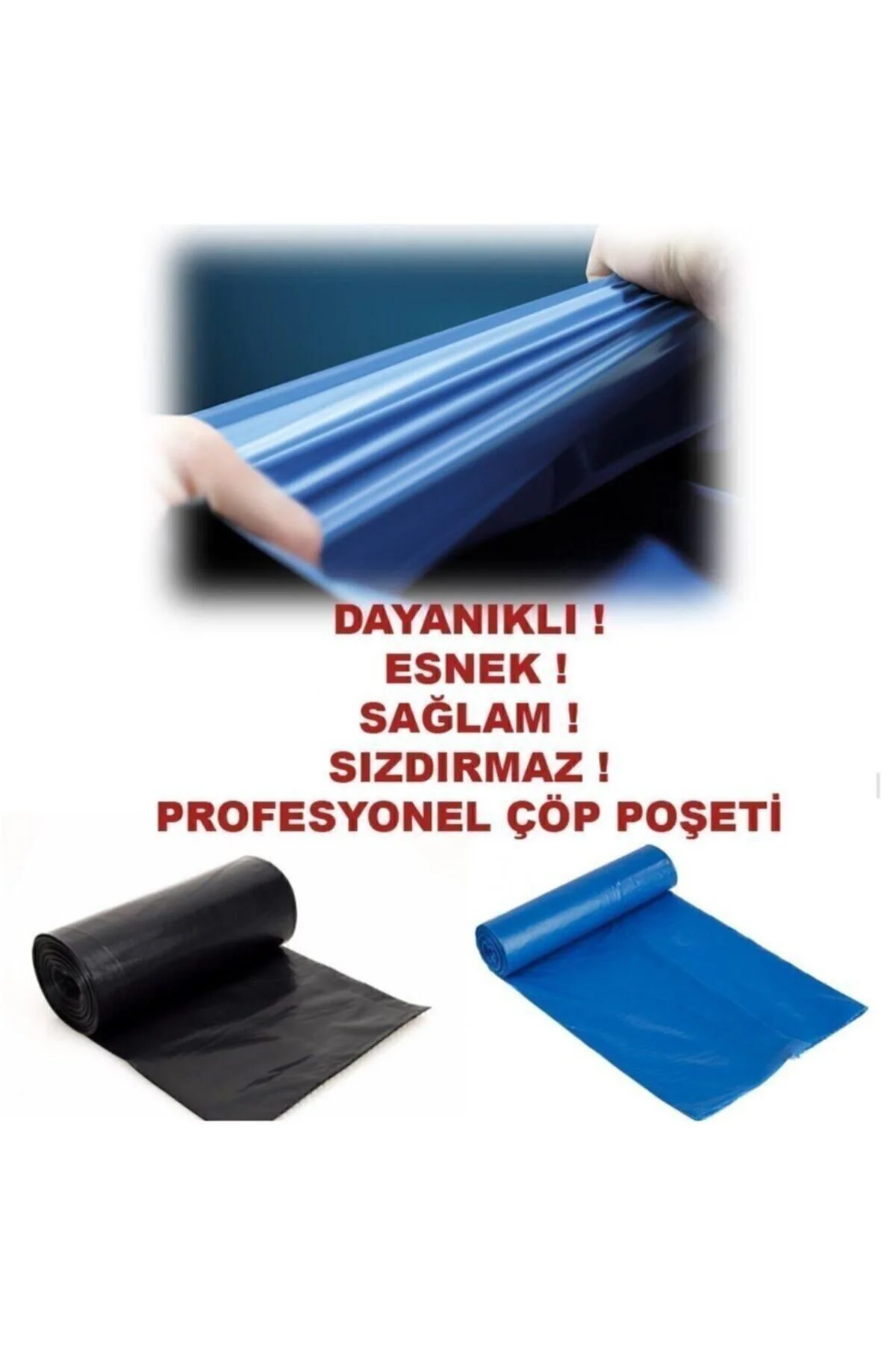 Jumbo Boy Cop Posetı 80x110 Cm (100ad) Sıyah Dayanıklı Esnek