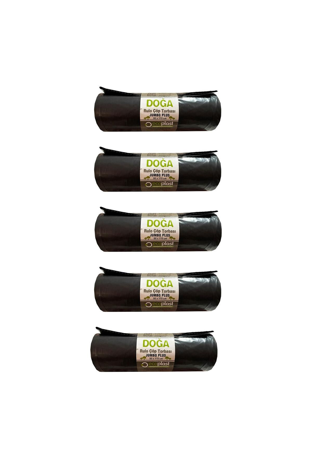 Ecoplast Jumbo Boy Siyah Çöp Torbası Poşeti - 700 Gr. - 90 Litre - 80 X 11