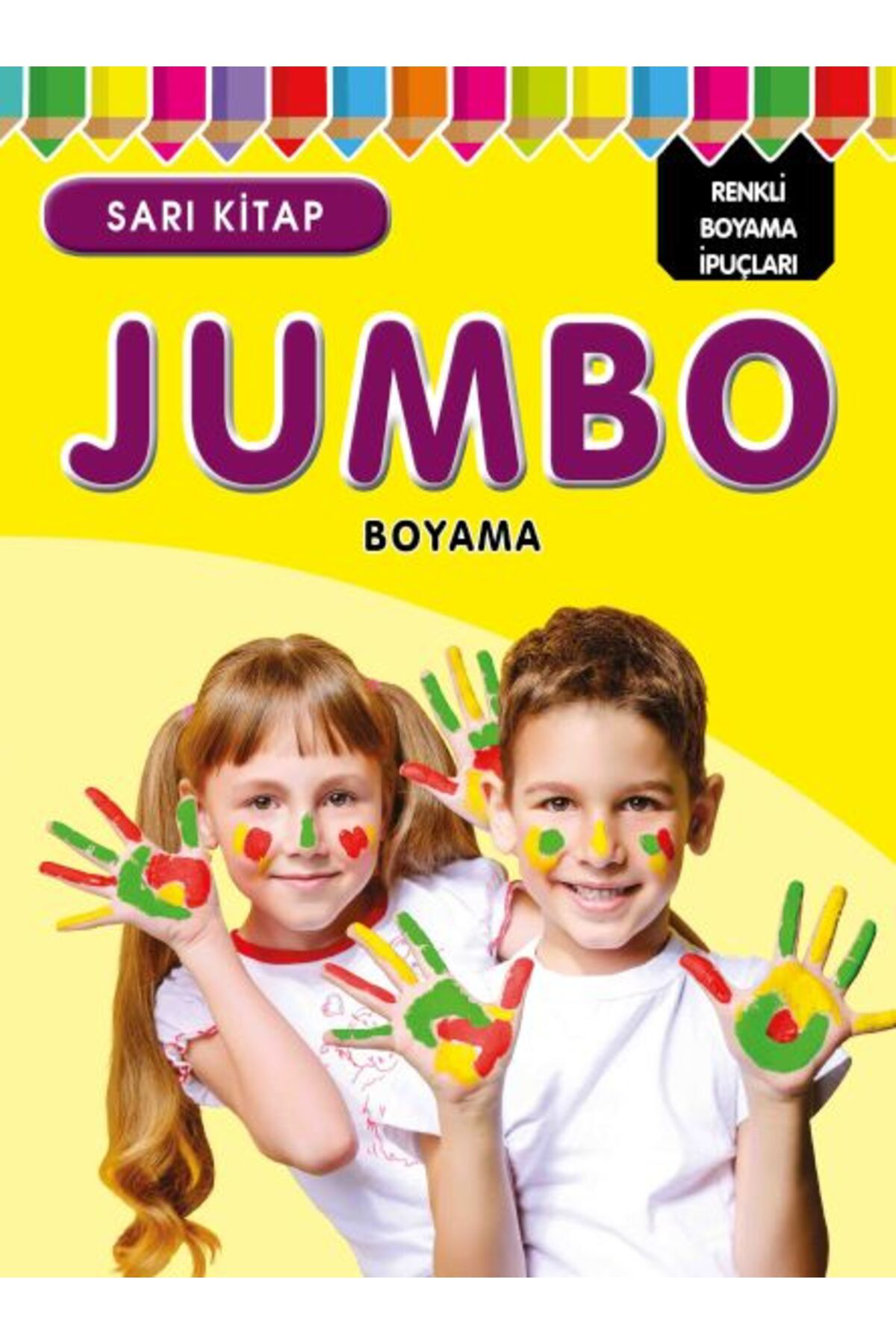 Parıltı Yayıncılık Jumbo Boyama Sarı Kitap