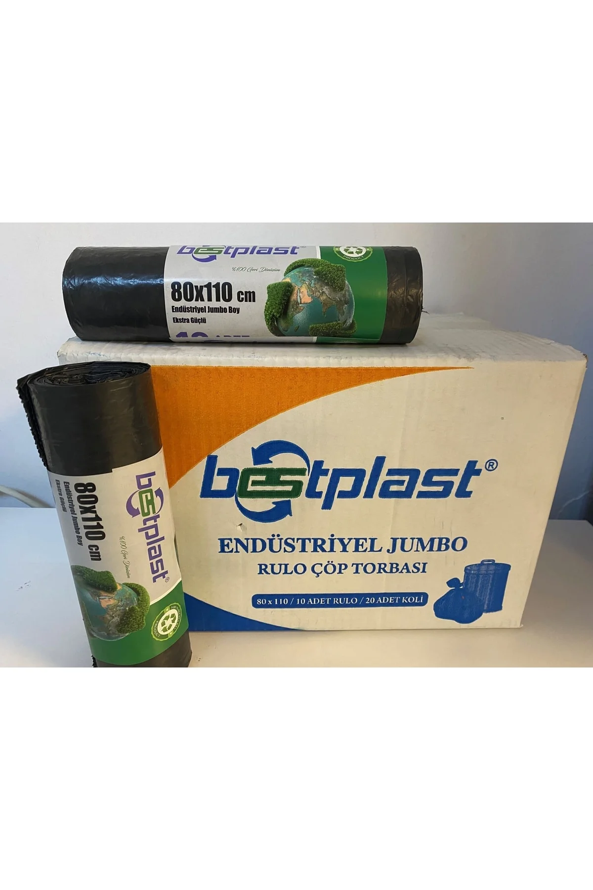 Jumbo Çöp Torbası 300 Gr 20'li Koli 80*110 cm