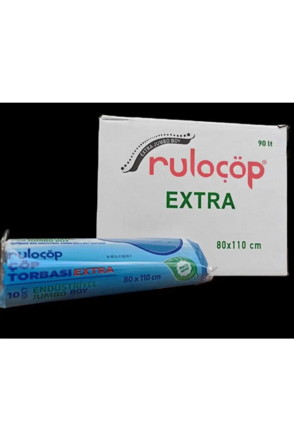 Jumbo Çöp Torbası 400 Gr 80*110 cm 20 Paket Mavi