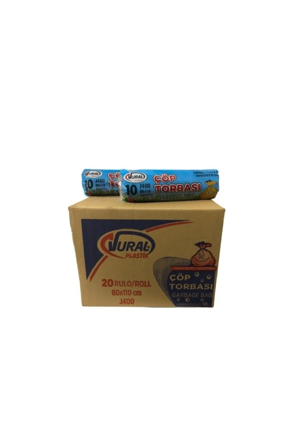 Jumbo Çöp Torbası Siyah - 80x110 Cm. 400 Gr. - 200 Adet - 20 Pake