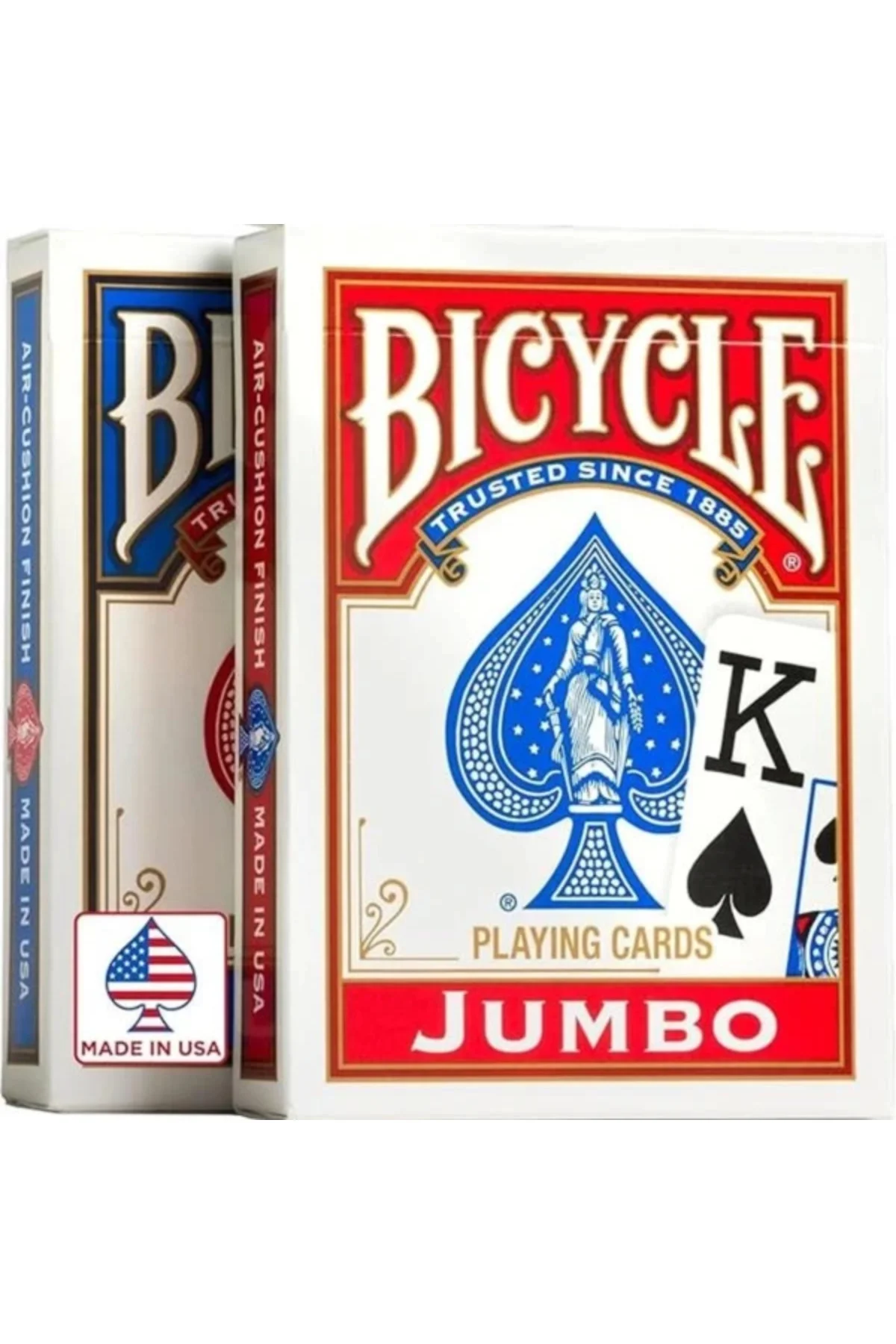 ® Jumbo Index Playing Cards Poker Size 2 Pack, Kırmızı & Mavi
