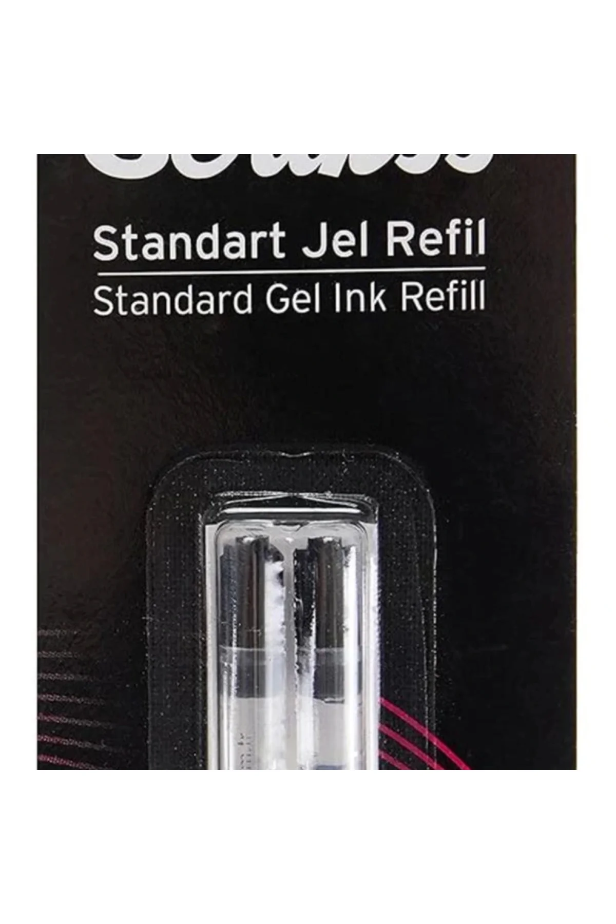 Jumbo Jel Tükenmez Refil 2'li Blister Siyah