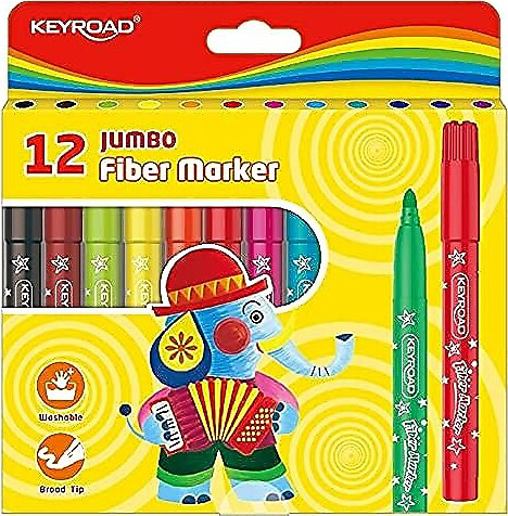 Keyroad Jumbo Keçeli Kalem 12 Renk 