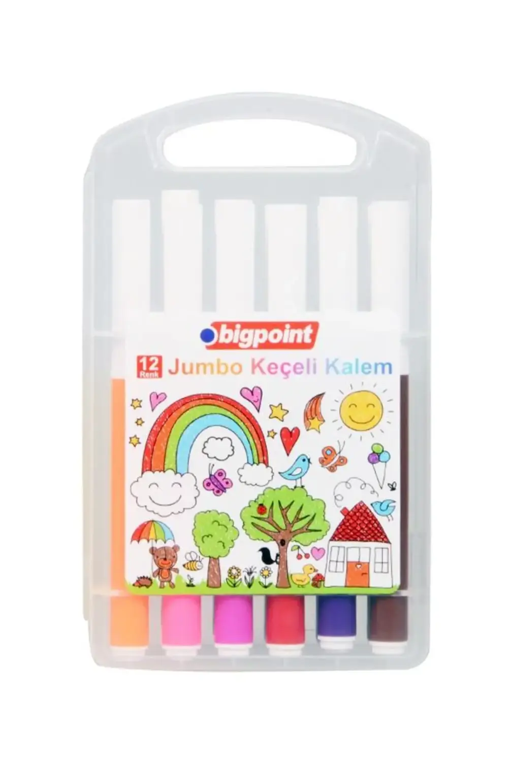 Jumbo Keçeli Kalem 12li Set
