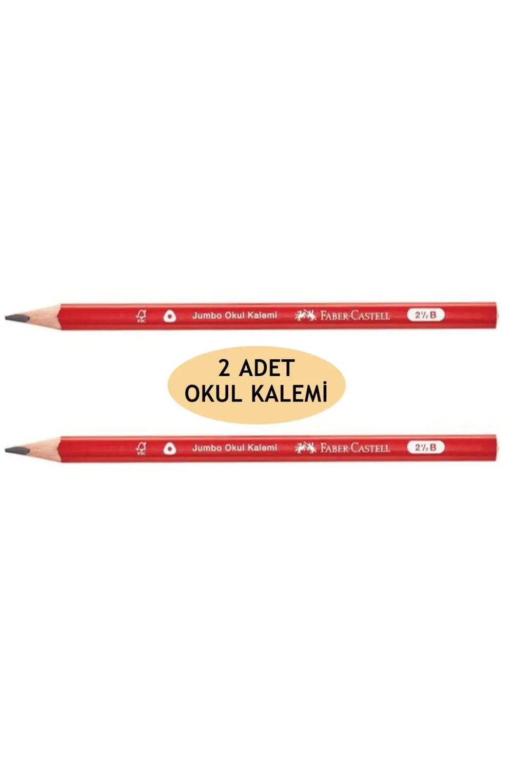 Jumbo Okul Kurşun Kalemi 2.5b - 2 Adet