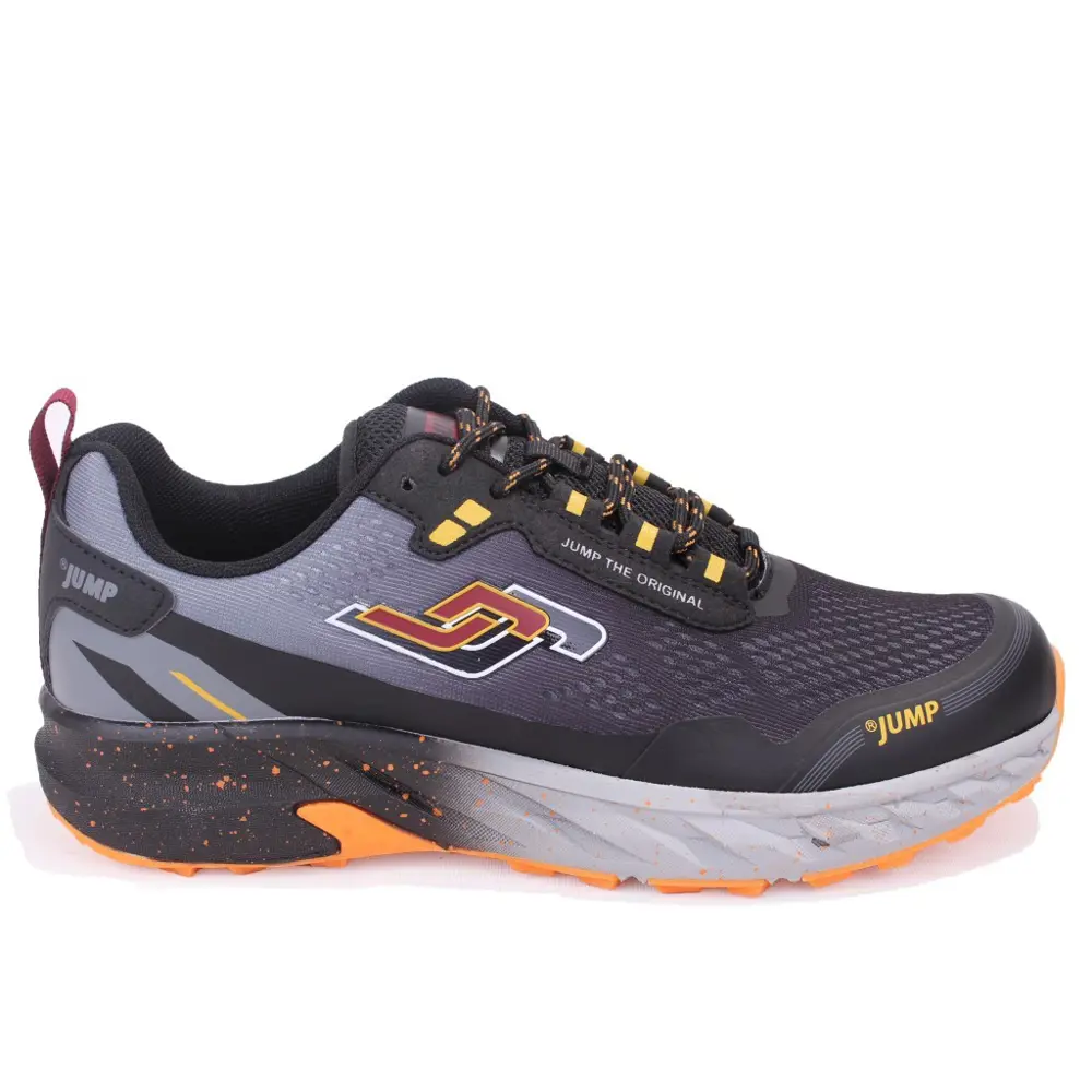 Jump 30519 Siyah Kırmızı Ortopedik Ortopedik Günlük Erkek Spor Ay