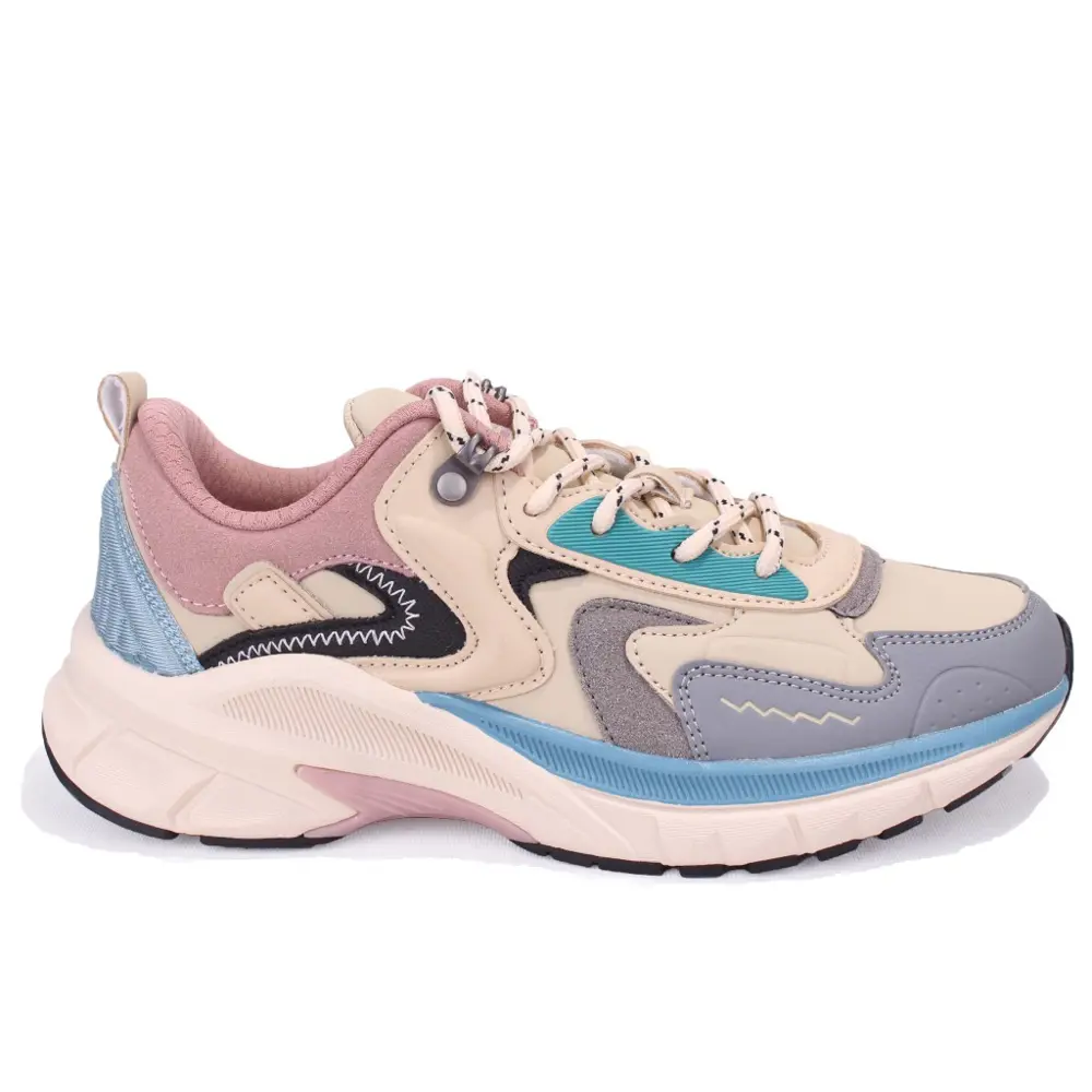 Jump 30866 Bej Pembe Ortopedik Ortopedik Günlük Kadın Spor Ayakka