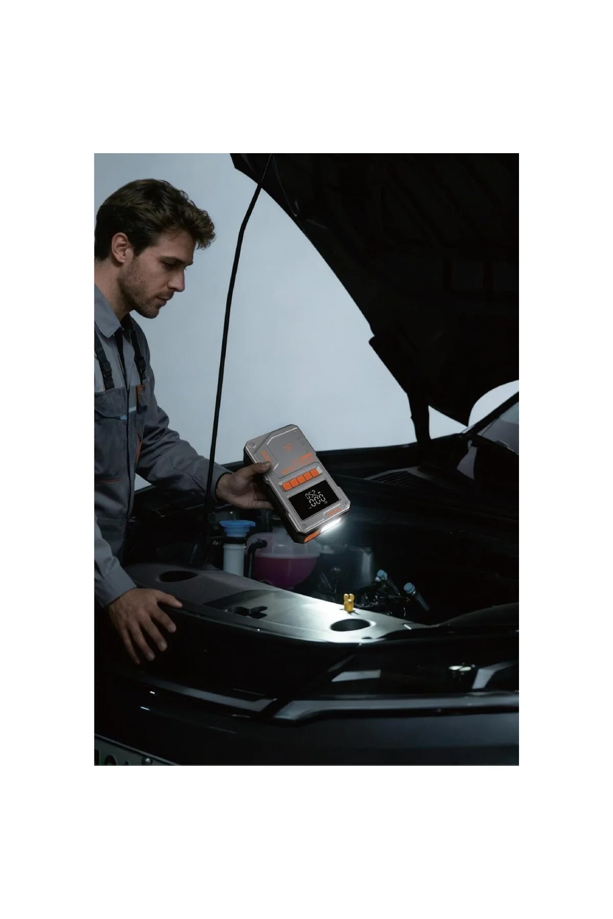Jump Starter Auhma Akü Takviye Cihazı 10.000 mAh 4'ü 1 Arada Powe