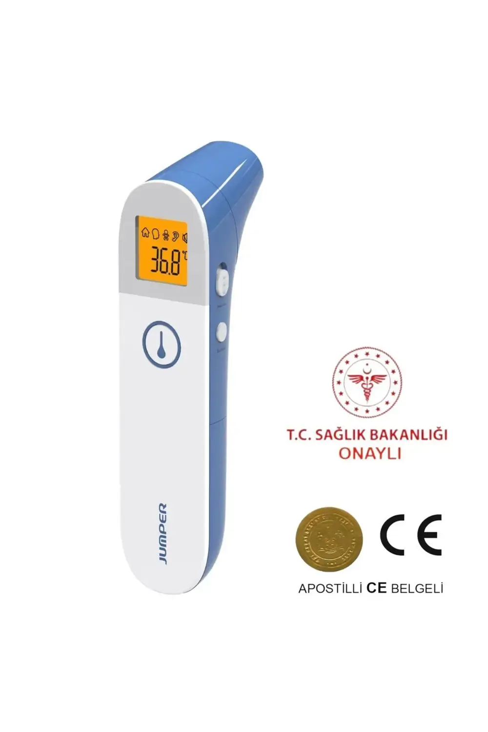 Jumper Temassız Ateş Ölçer Alından Ve Kulaktan , Çocuk Yetişkin V