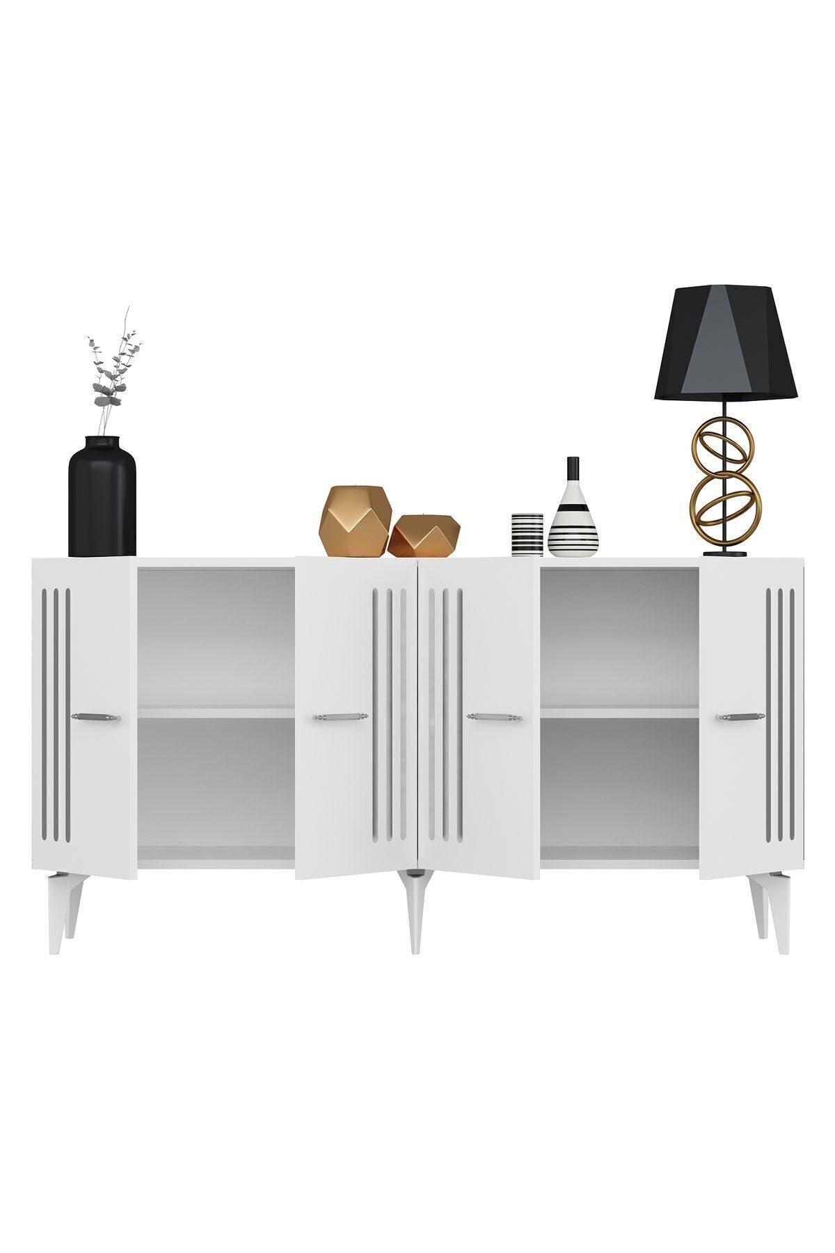 Cantek Dizayn Junes Konsol Antrasit-Altin