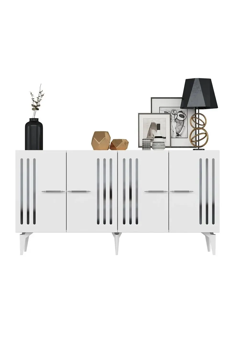 JUNES KONSOL BEYAZ-GÜMÜŞ