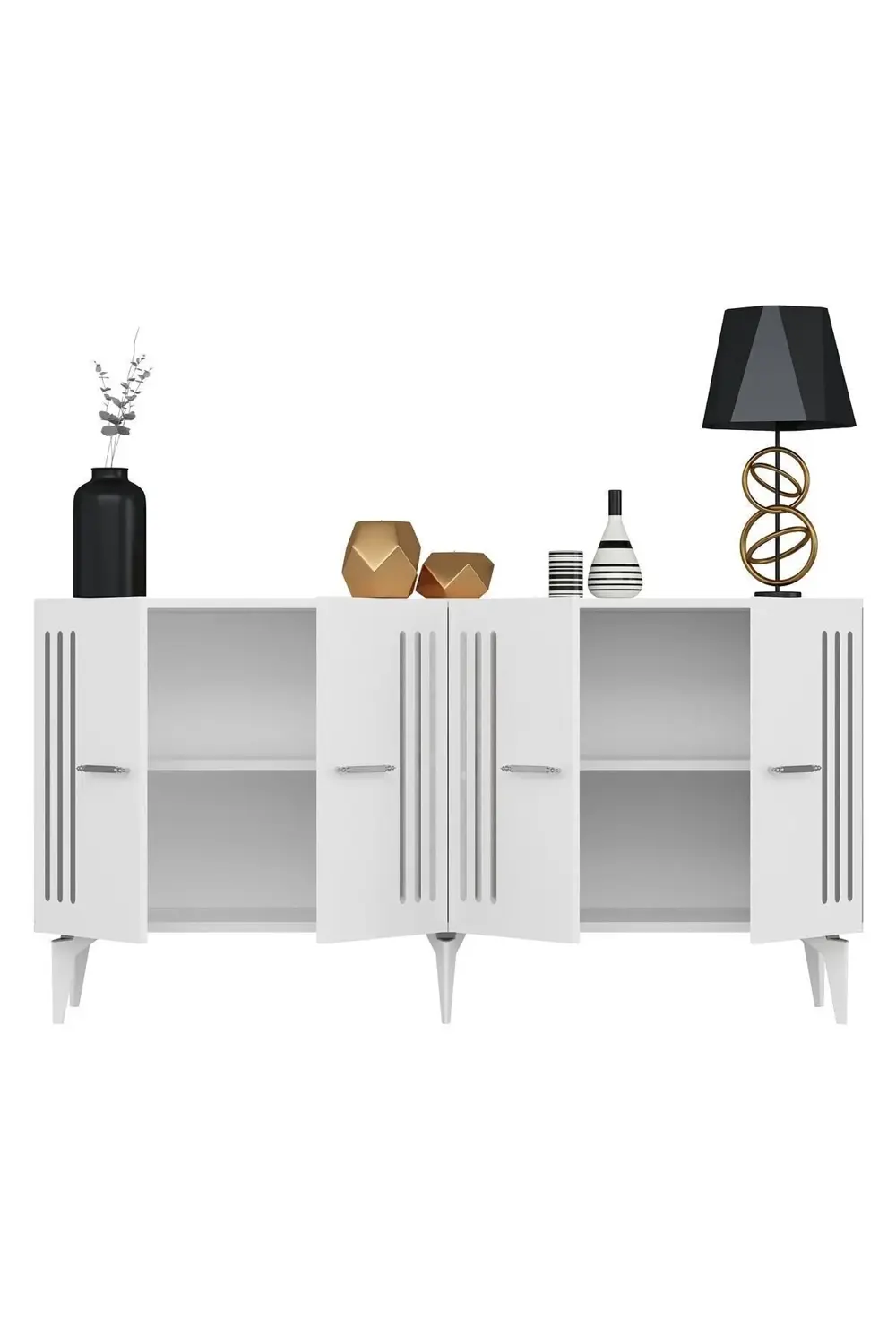 JUNES KONSOL BEYAZ-GÜMÜŞ