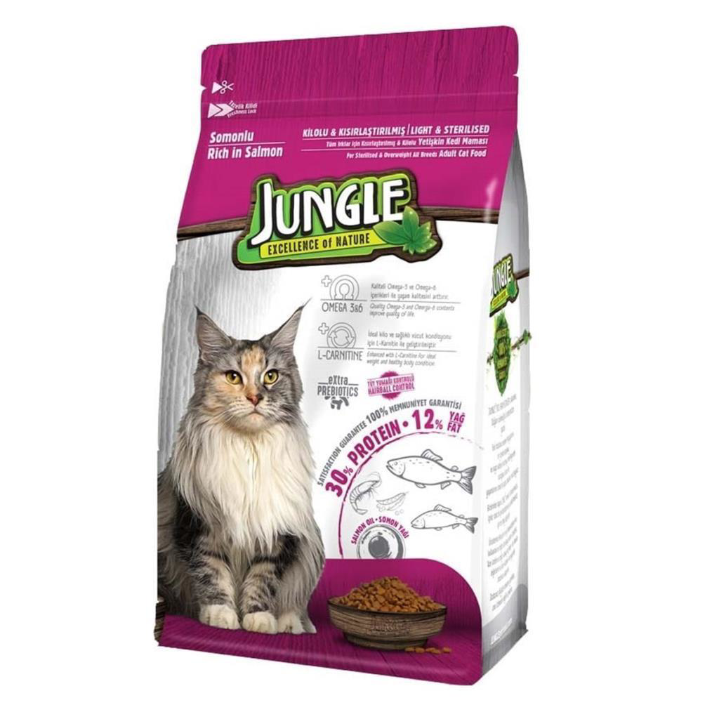 Jungle Sterilesed Somonlu Kısır Kedi Maması 1,5 Kg