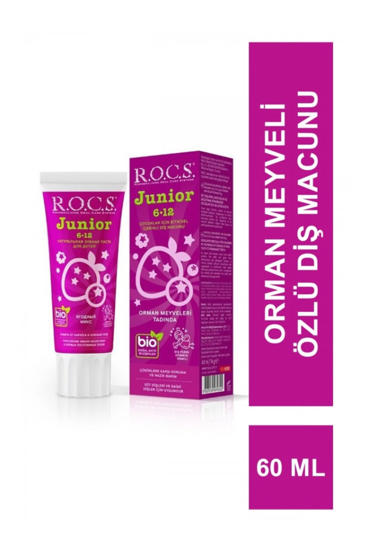 .Junior Diş Macunu 6-12 Yaş 60 ml Orman Meyveleri