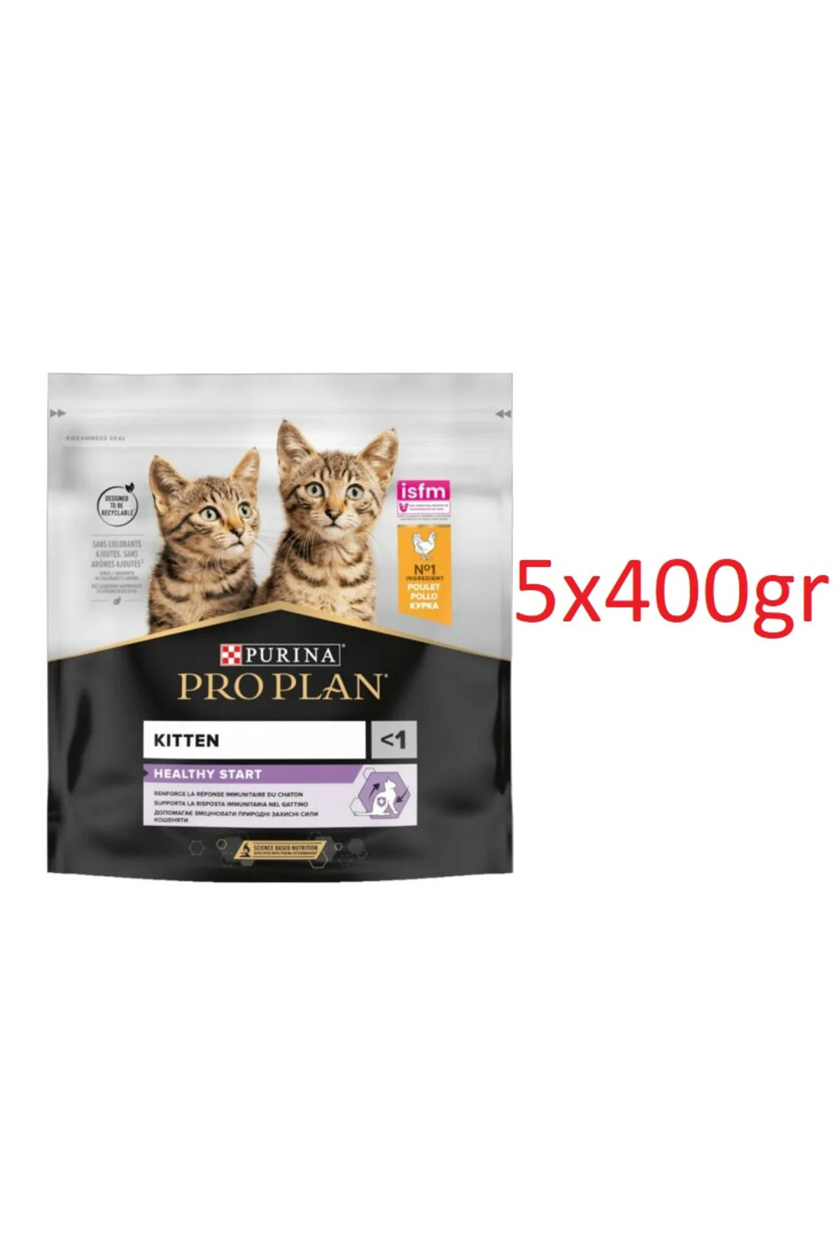 Junior Tavuklu Yavru Kedi Maması 5X400 Gr Junior Tavuklu Yavru Kedi Maması 5X400 Gr