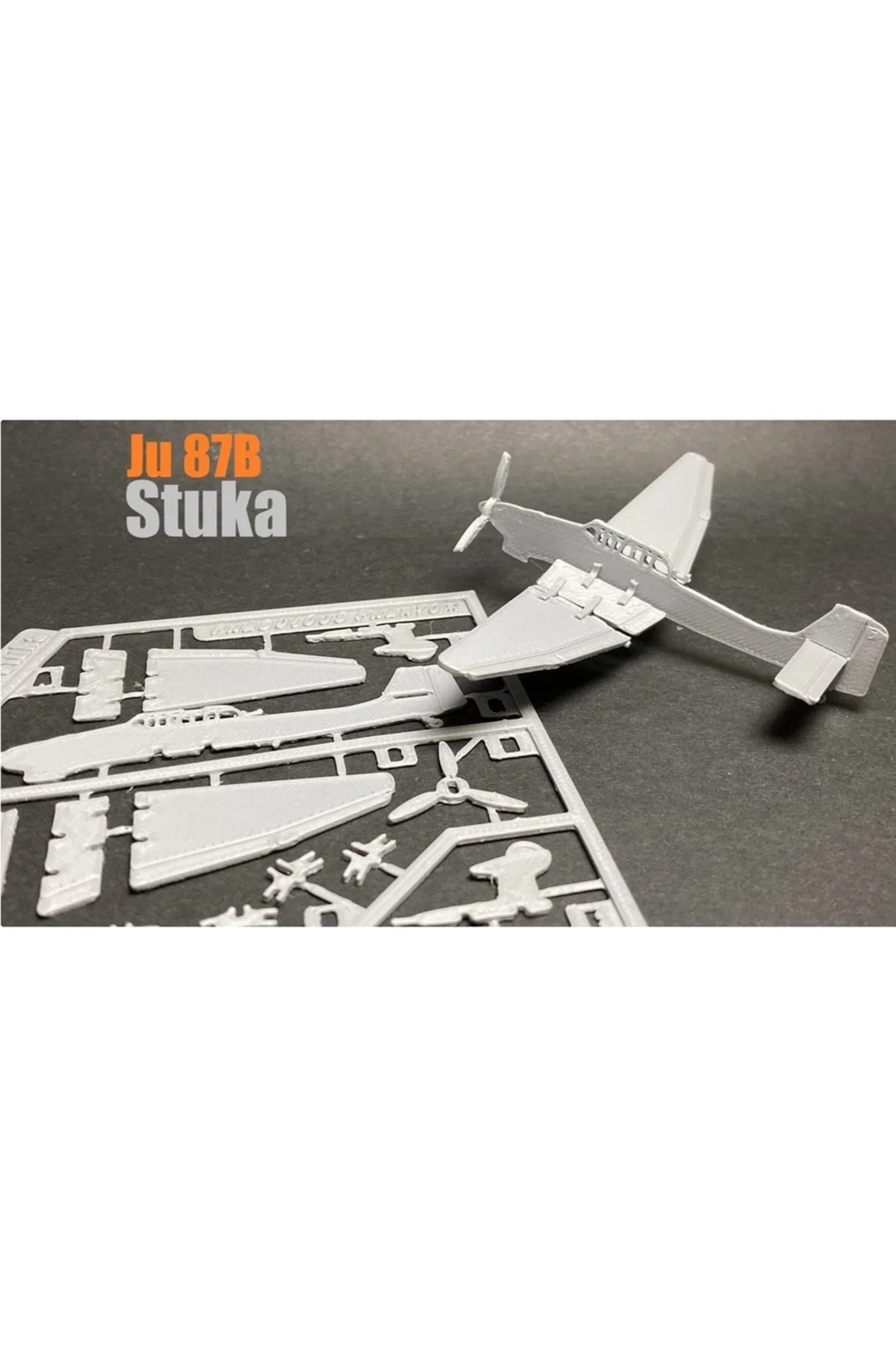 Junkers Ju 87b Stuka Maket Uçak Kartı