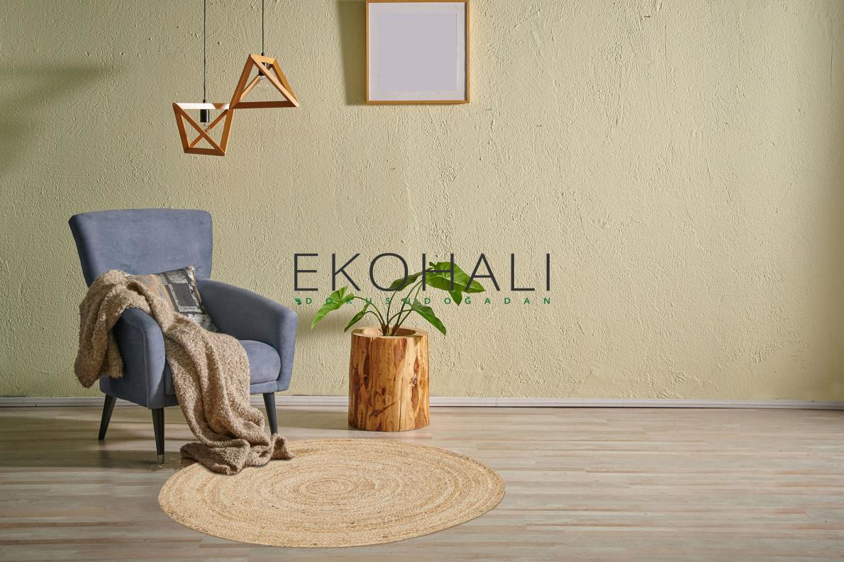 Juno Koleksiyonu Jüt ile üretilen el dokuma sisal kilim ECH 01R N Juno Koleksiyonu Jüt ile üretilen el dokuma sisal kilim ECH 01R N