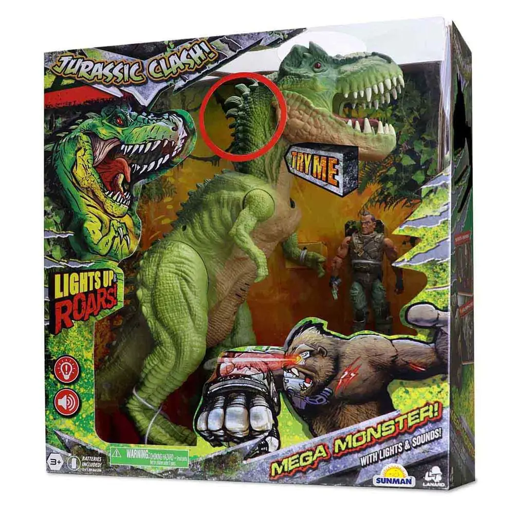 Jurassic Clash Sesli Işıklı Figürlü Dinazor 37087