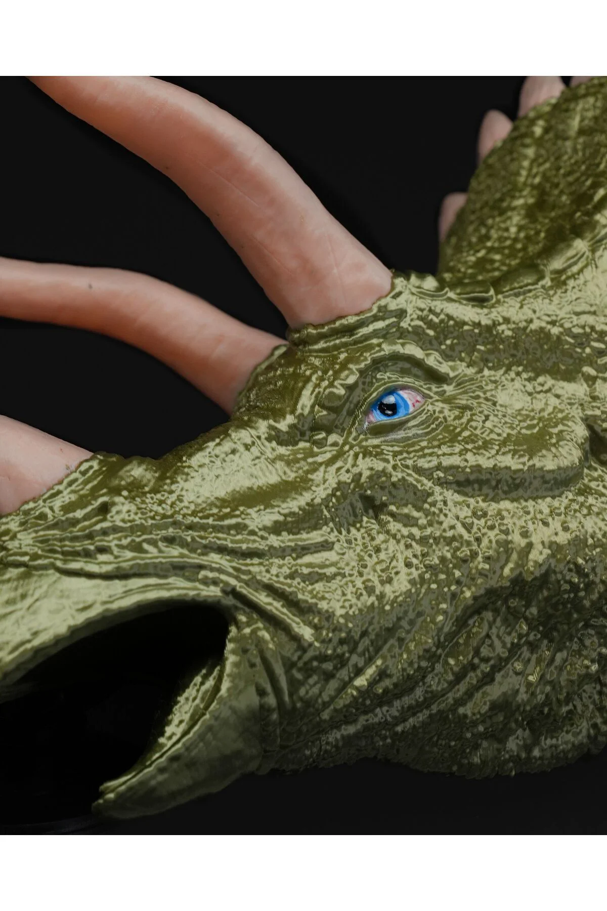 Jurassic Park Triceratops Dinozor Boyalı Duvar Büstü 20 Cm