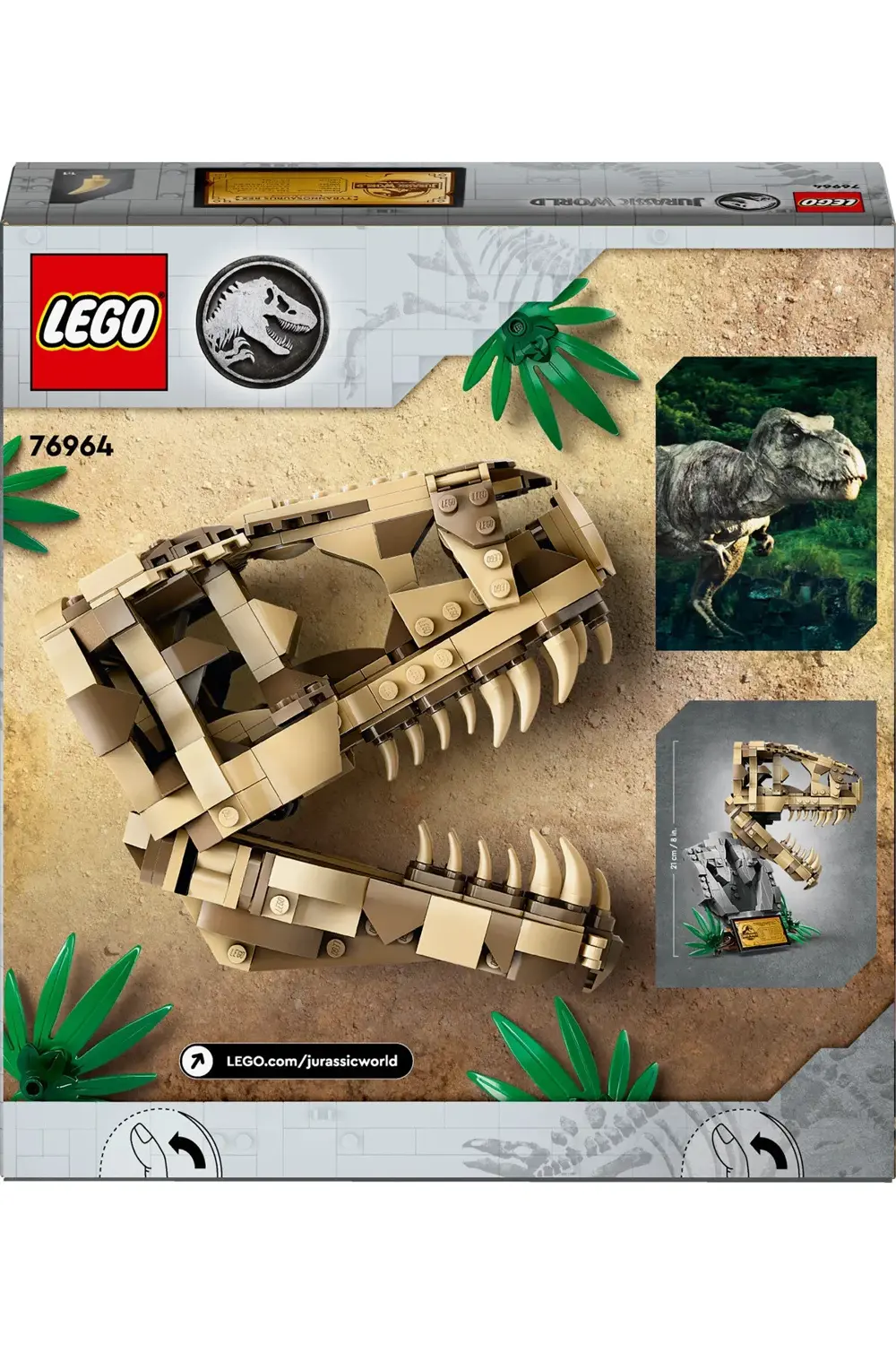 ® Jurassic World Dinozor Fosilleri: T. rex Kafatası 76964- 9+ Oyu