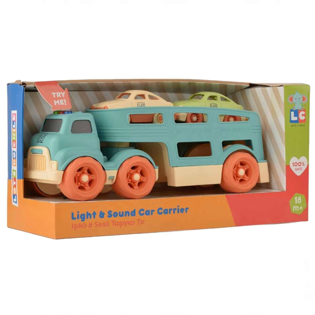 Just Cheap Store LC Sesli ve Işıklı Taşıyıcı Tır 3 Parça