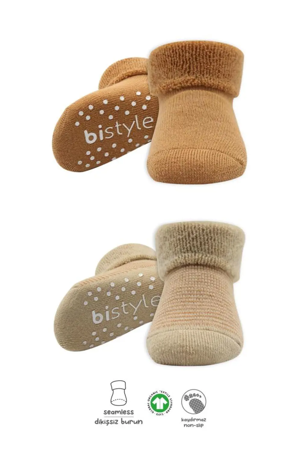 Just Cheap Store Bistyle Çemberli Kaymaz Havlu Soket Çorap 2'Li B